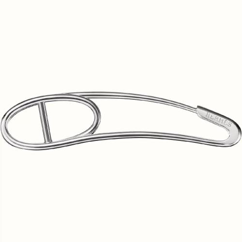 HERMES爱马仕 22年秋冬 女士 胸针 Broche Chaine d%26s;ancre Punk, grand modele H117910B 00