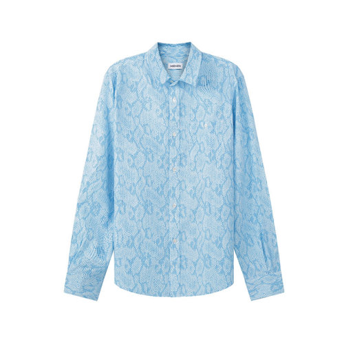 KENZO/高田贤三 男士长袖休闲衬衫外套蛇纹印花 5CH401 9S8