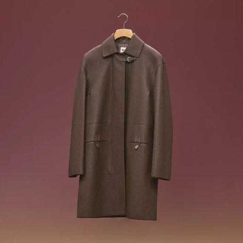  HERMES爱马仕 22年秋冬 女士 大衣 Manteau souple en cuir H2H1117D0BL36