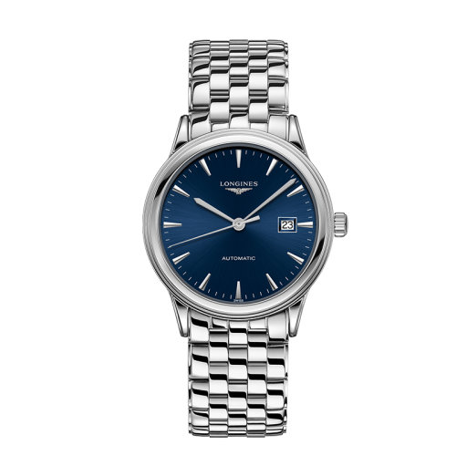 LONGINES/浪琴  军旗系列精钢自动机械蓝色表盘男士腕表40毫米 L4.984.4.92.6