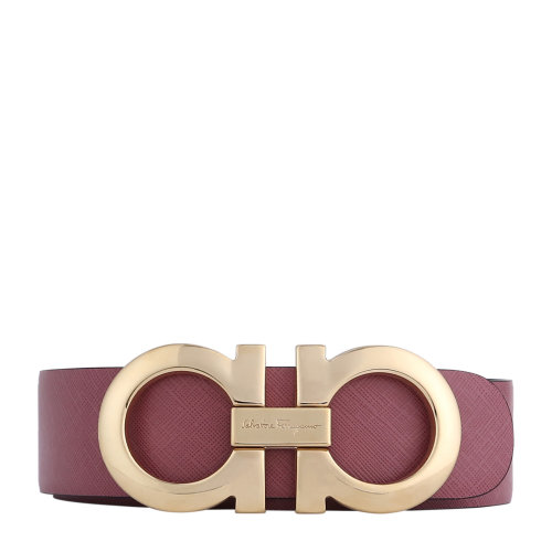 Salvatore Ferragamo/菲拉格慕 女士红色双面牛皮腰带皮带