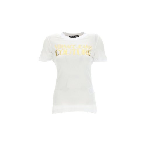  VERSACE/范思哲 女士白色棉质短袖T恤 72HAHT01 CJ03T G03 PLFSX