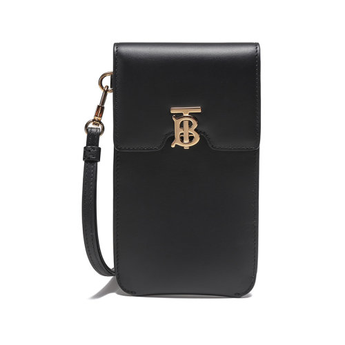 BURBERRY/博柏利 【22春夏新款】 女款牛皮革单肩斜挎包手机包带小包TB专属标识 80523551