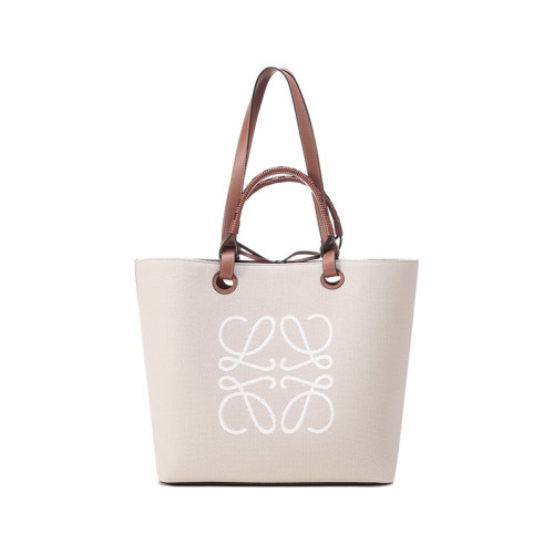 LOEWE/罗意威【22春夏新款】女士织物配皮手提单肩包托特包购物袋 A717T23X02