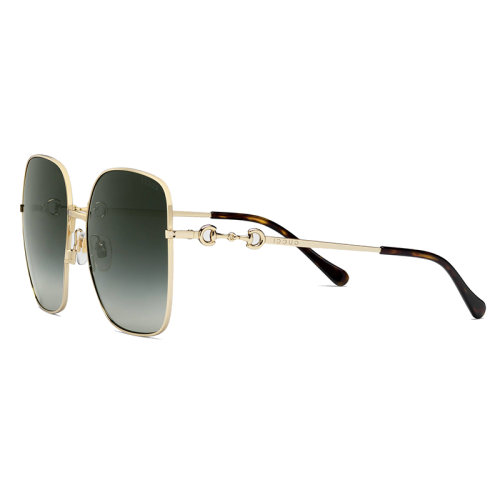 GUCCI/古驰 女士灰色方形金属太阳镜 648494I33308012