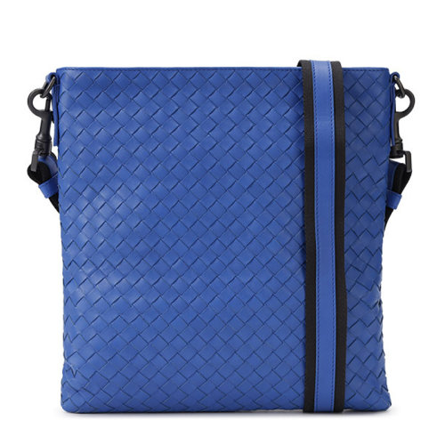 Bottega Veneta/葆蝶家 女士蓝色小羊皮单肩包 斜挎包女包276357-V465C-4374