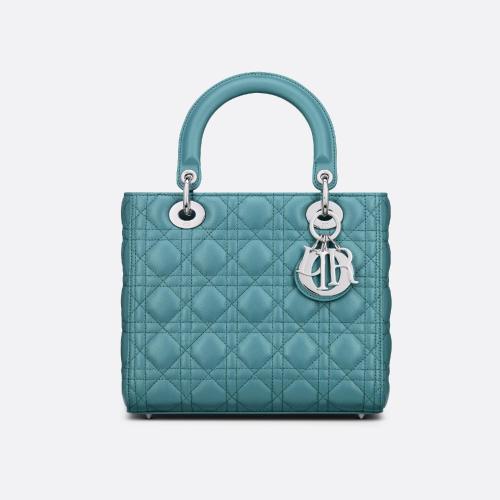  DIOR迪奥 22年秋冬 女士 手提包 中号 Lady Dior 手袋 M0565PNGE_M08Z