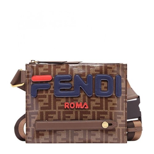 FENDI/芬迪 男士棕色织物/配皮斜挎包 7VA437 A5N7 F15HG PLSX
