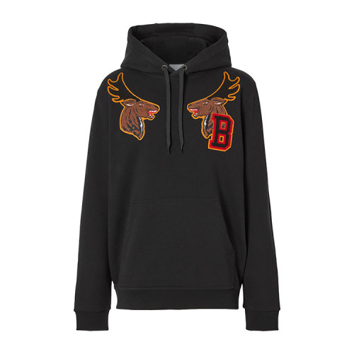 BURBERRY/博柏利 学院风图案棉质男卫衣连帽衫 8036911 1