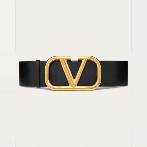  VALENTINO华伦天奴 22年春夏 女士 腰带 双面 VLogo Signature 光面小牛皮腰带（宽 7 厘米） Z 预定商品2-8周发货