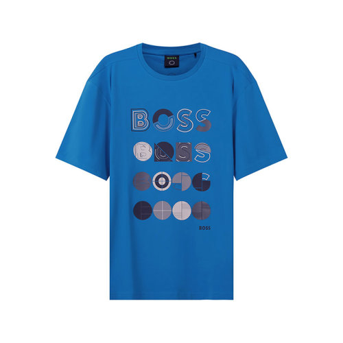 HUGO BOSS/雨果博斯 男士棉质宽松版圆领短袖T恤 50466926