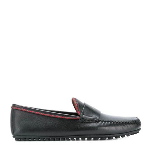GUCCI/古驰 男士黑色羊皮驾驶鞋休闲鞋 497117-BTRR0-1124