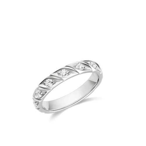 Chaumet/尚美 经典ALLIANCE TORSADE系列 铂金旋爱?芳登钻石戒指095904