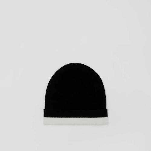  BURBERRY 22年秋冬 男士 徽标嵌花羊绒毛线帽 80580541