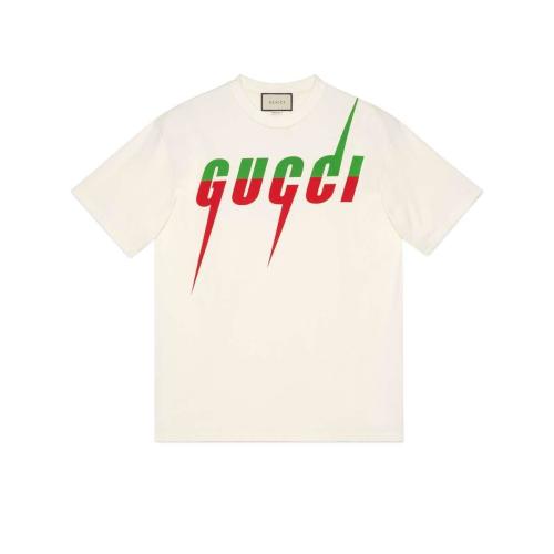  GUCCI古驰 22年秋冬 男士 Gucci锋刃印花T恤 565806 XJAZY 9037