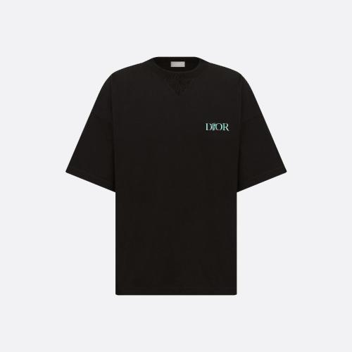  DIOR迪奥 22年秋冬 男士 短袖T恤 Dior Jardin 宽松版型 T 恤 243J68_0677_C986