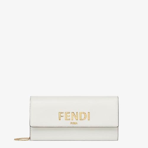  FENDI芬迪 22年秋冬 女士 钱包 白色皮夹 8M0477AKK2F0QVL