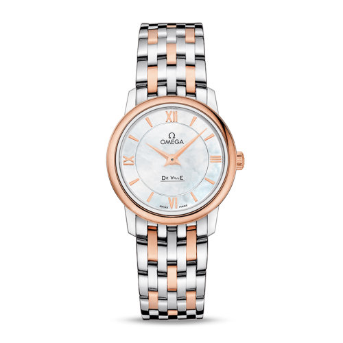 OMEGA/欧米茄 碟飞系列 典雅 精钢 18K金 石英机芯 女士腕表 424.20.27.60.05.002