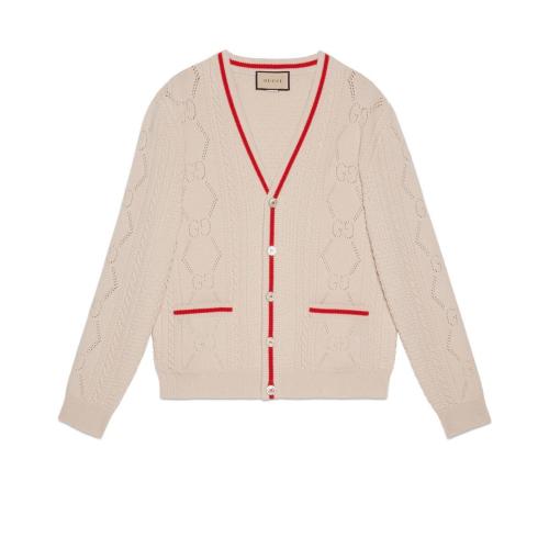  GUCCI古驰 22年秋冬 男士 GG针织羊毛开衫 696574 XKCFW 9176