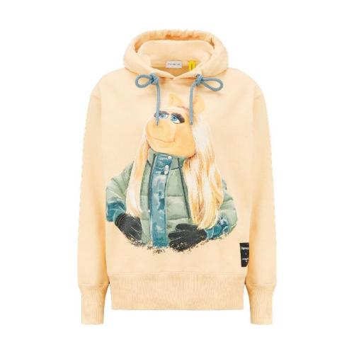  MONCLER蒙可蒙克莱 22年秋冬 女士 长袖T恤 The Muppets Motif Hoodie H20948G00001M2496310
