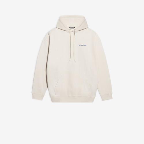  BALENCIAGA巴黎世家 22年春夏 男士 卫衣 Logo 中等剪裁连帽衫 600583TJVA89055 预定商品1-3周发货