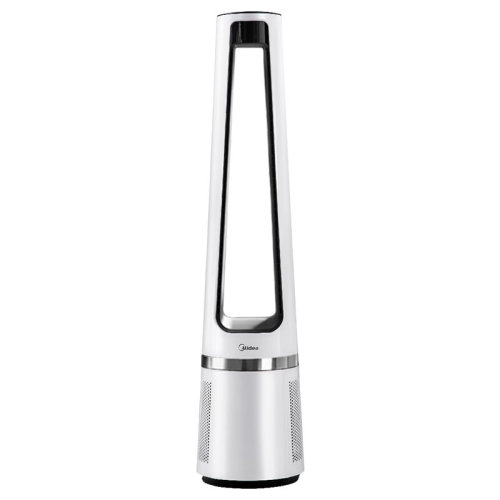 Midea/美的无叶风扇空气净化扇家用电扇立式落地扇轻音塔扇遥控AMS150-C