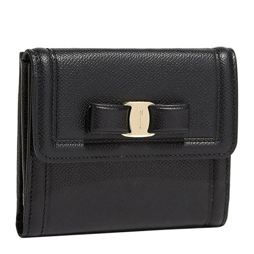 Salvatore Ferragamo/菲拉格慕 女士黑色钱包 22-C911-673755