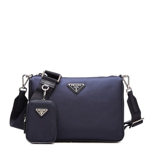  PRADA/普拉达 男士蓝色尼龙单肩包 2VH113 064 F0008 PLSX