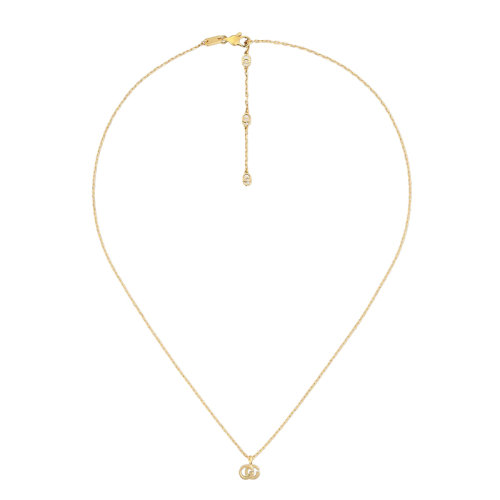 GUCCI/古驰 22春夏新款DoubleG系列 18K金黄金双G项链?687118J85008000