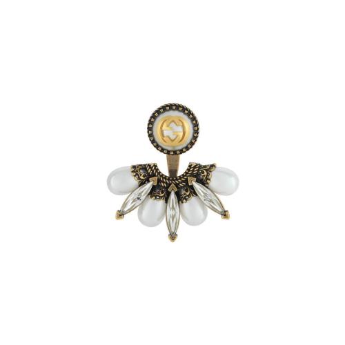  GUCCI古驰 22年秋冬 女士 互扣式双G单边耳环 729157 I9875 8623