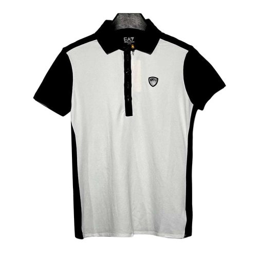 Emporio Armani/安普里奥阿玛尼 黑白拼色男士短POLO衫