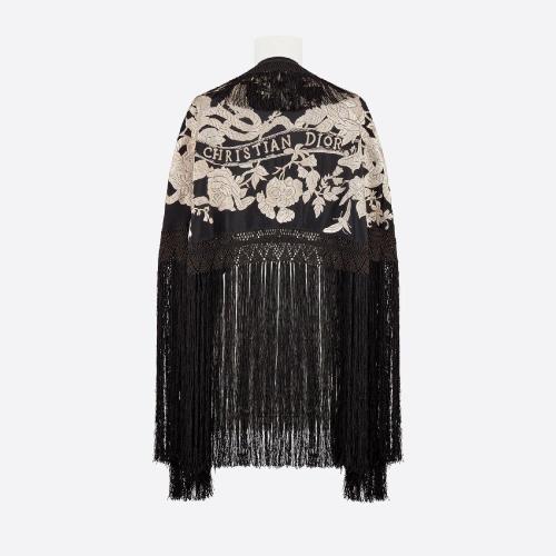  DIOR迪奥 22年秋冬 女士 斗篷 étole Dior Jardin Botanique 31FLO332X699_C980