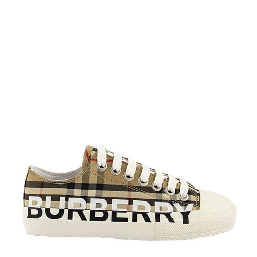 BURBERRY/博柏利 Vintage 格纹徽标印花棉质运动鞋 80243011