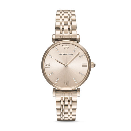 Emporio Armani/安普里奥阿玛尼【买赠MAC口红+礼盒】阿玛尼手表女士Watch优雅石英腕表 AR11059