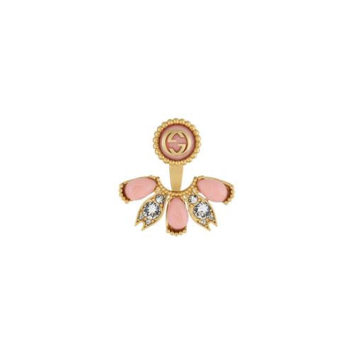GUCCI古驰 22年秋冬 女士 互扣式双G单边耳环 729133 I9875 8522