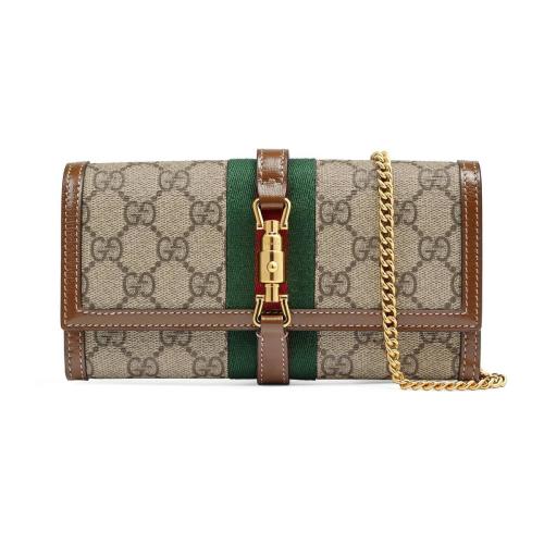  GUCCI古驰 22年秋冬 女士 Jackie 1961系列链带钱包 652681 HUHHG 8565 预定商品2-6周发货
