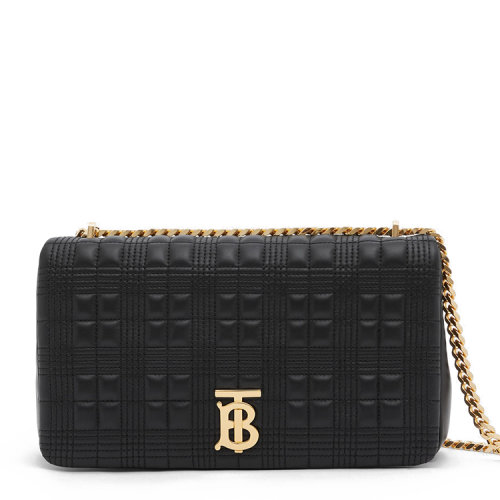 BURBERRY/博柏利 Lola–中号绗缝羔羊皮萝纳包80217011