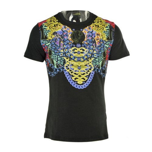 VERSACE JEANS COUTURE 男士印花棉质短袖T恤 B3GPA702 6619 899 PLFSX