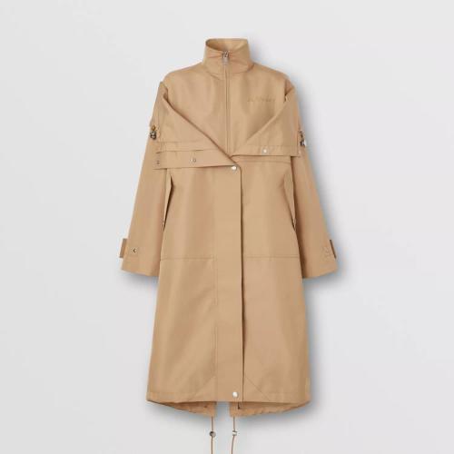  BURBERRY 22年秋冬 女士 重塑版型连帽宽松风雪大衣 80549891