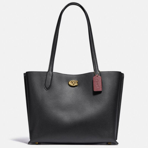 COACH 蔻驰 黑色WILLOW手提单肩包托特包 C0689 B4/BK 女款