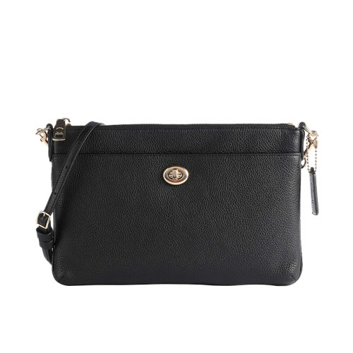 COACH/蔻驰 女包 皮革旋钮大容量 单肩斜跨包C3376