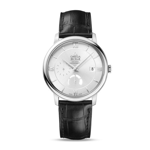 OMEGA/欧米茄 碟飞系列 典雅 同轴腕表 动力储存显示 精钢表壳 皮表带 自动机械 男士腕表 424.13.40.21.02.001