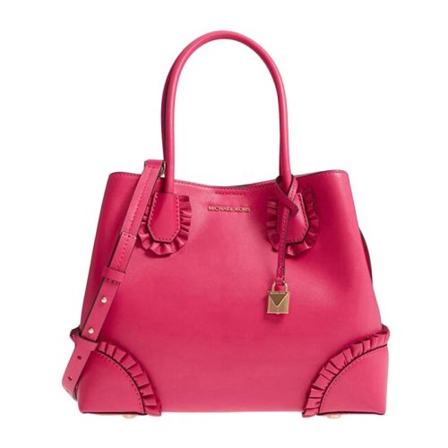 MichaelKors/迈克·科尔斯女士皮质花边装饰时尚手提包单肩斜挎包