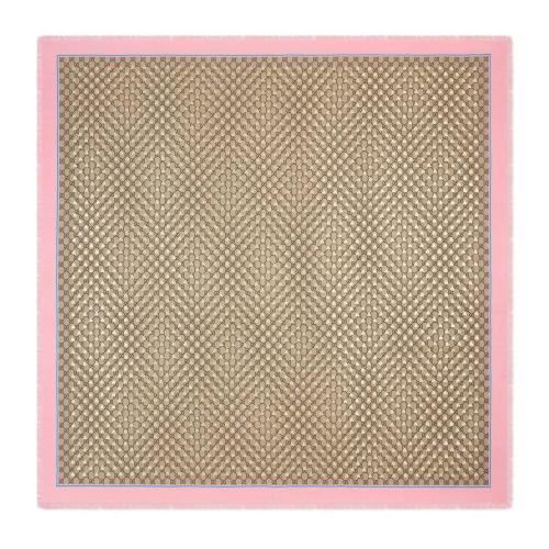  GUCCI古驰 22年秋冬 女士 GG蜜蜂图案莫代尔真丝混纺披肩 551072 3GA40 5869