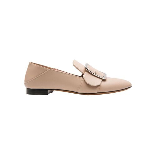 BALLY/巴利 女性 logo装饰时尚 粉色 皮革女士乐福鞋 6217681