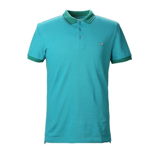 BURBERRY/博柏利 LONDON系列 男士绿色棉质珠地网眼布短袖T恤