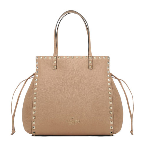 Valentino/华伦天奴 女士粉色小牛皮百搭手提包