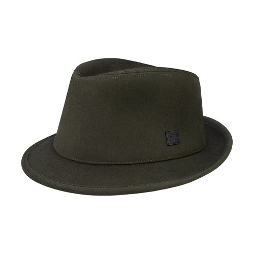 HERMES/爱马仕 22年早春新款 Funk系列 男士卡其色纯羊绒毡帽爵士帽礼帽H212050N2959