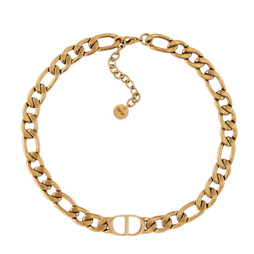 DIOR/迪奥 30 MONTAIGNE系列 复古金属镂空“CD”链环项链N1393MTGMT_D907