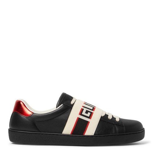 GUCCI/古驰 男鞋 小白鞋 品牌字母LOGO 男士皮革时尚百搭休闲运动鞋 523469 0FIV0 1076